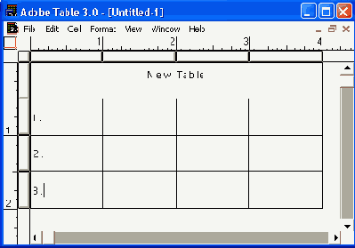    Adobe Table